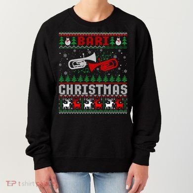 Christmas Bari Ugly Sweater Gift Baritone Lover Xmas Gift Cool Gift Women's Sweatshirt