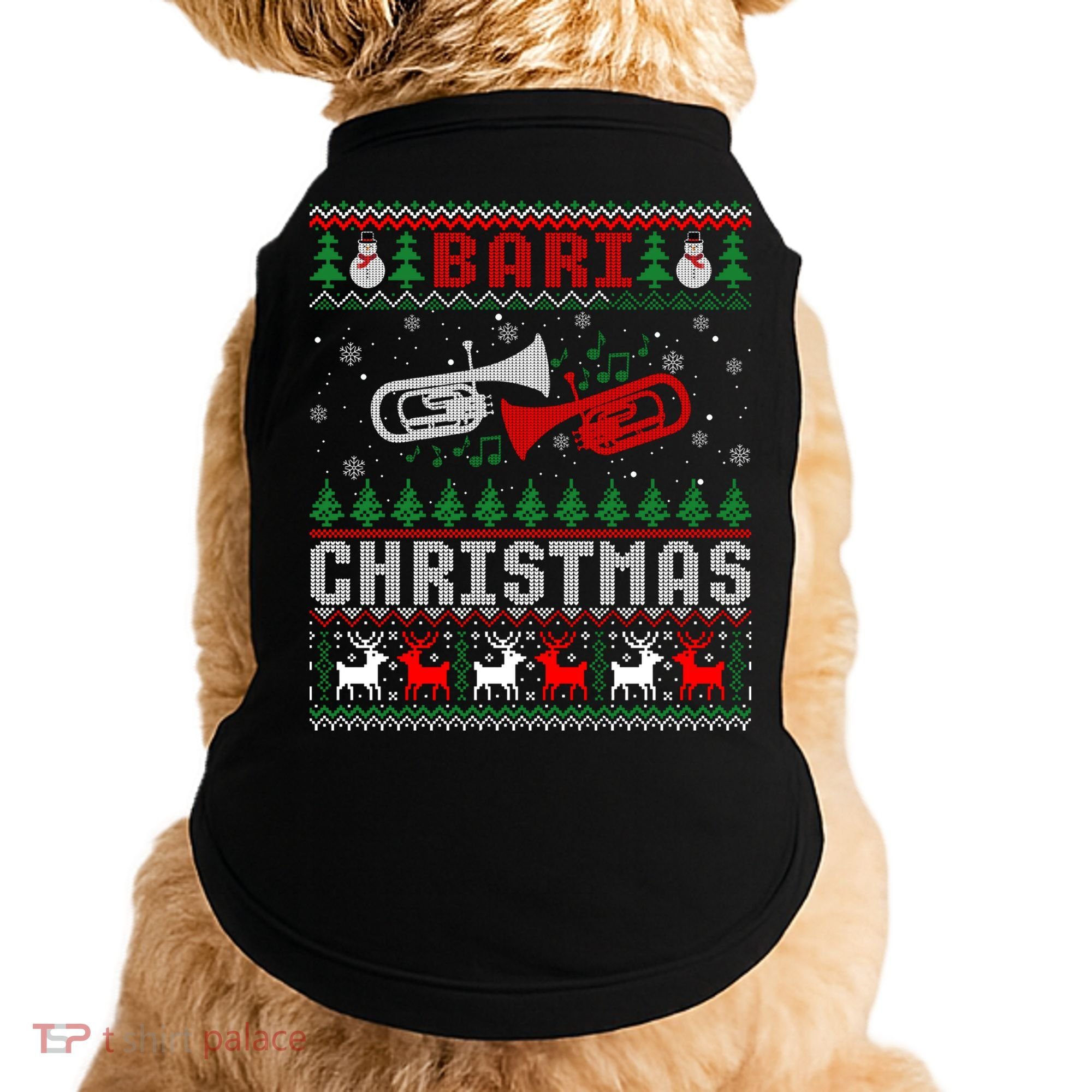 Christmas Bari Ugly Sweater Gift Baritone Lover Xmas Gift Cool Gift Doggie Tank