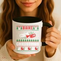 Christmas Bari Ugly Sweater Gift Baritone Lover Xmas Gift Cool Gift Coffee Mug thumb 3