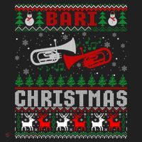 Christmas Bari Ugly Sweater Gift Baritone Lover Xmas Gift Cool Gift Golf Towel thumb 3