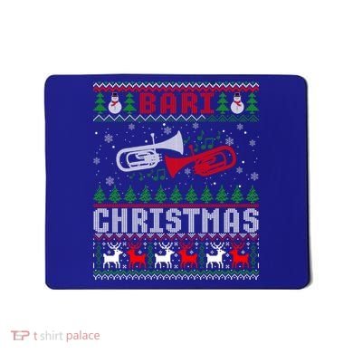 Christmas Bari Ugly Sweater Gift Baritone Lover Xmas Gift Cool Gift Mousepad
