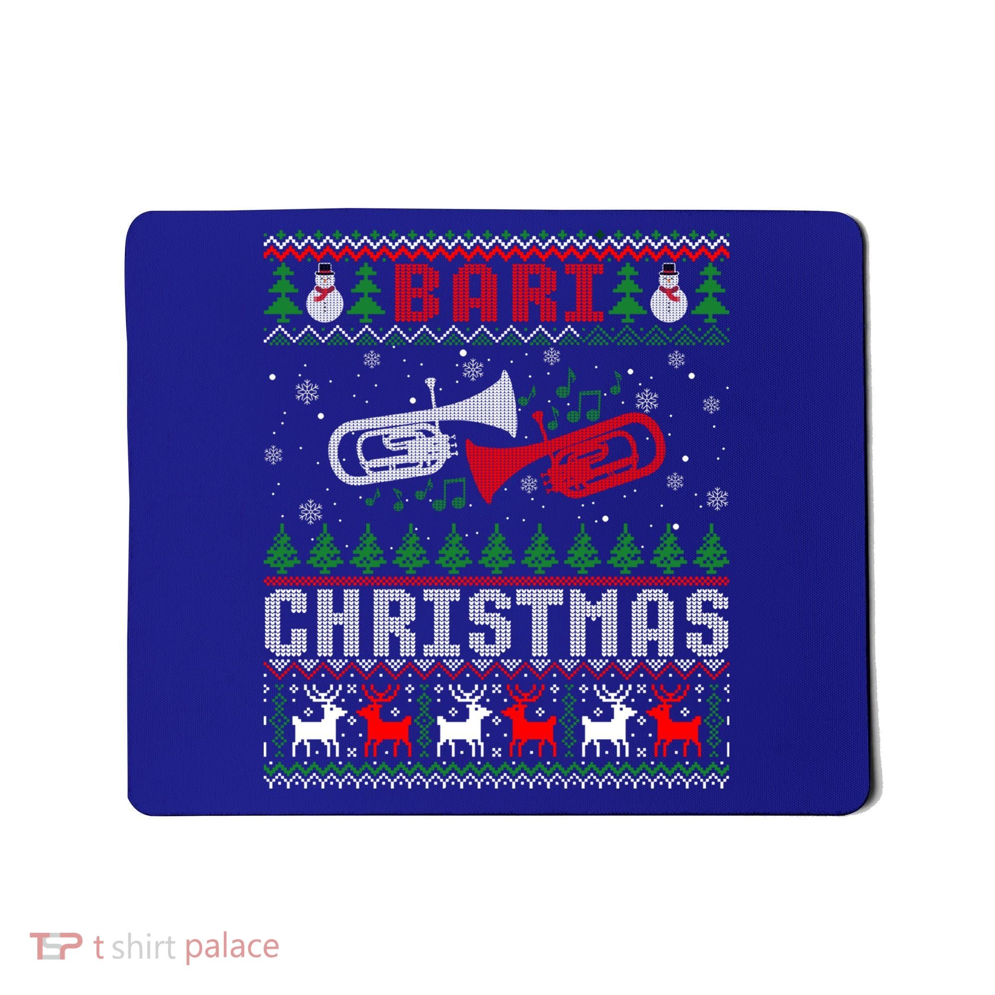 Christmas Bari Ugly Sweater Gift Baritone Lover Xmas Gift Cool Gift Mousepad