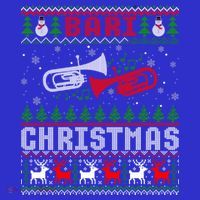 Christmas Bari Ugly Sweater Gift Baritone Lover Xmas Gift Cool Gift Mousepad thumb 1