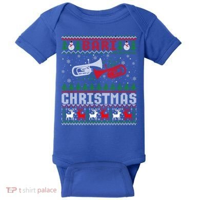 Christmas Bari Ugly Sweater Gift Baritone Lover Xmas Gift Cool Gift Baby Bodysuit