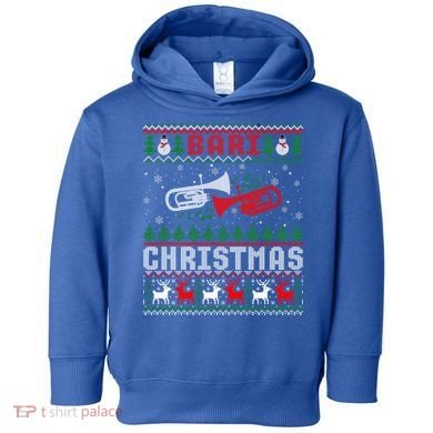 Christmas Bari Ugly Sweater Gift Baritone Lover Xmas Gift Cool Gift Toddler Hoodie