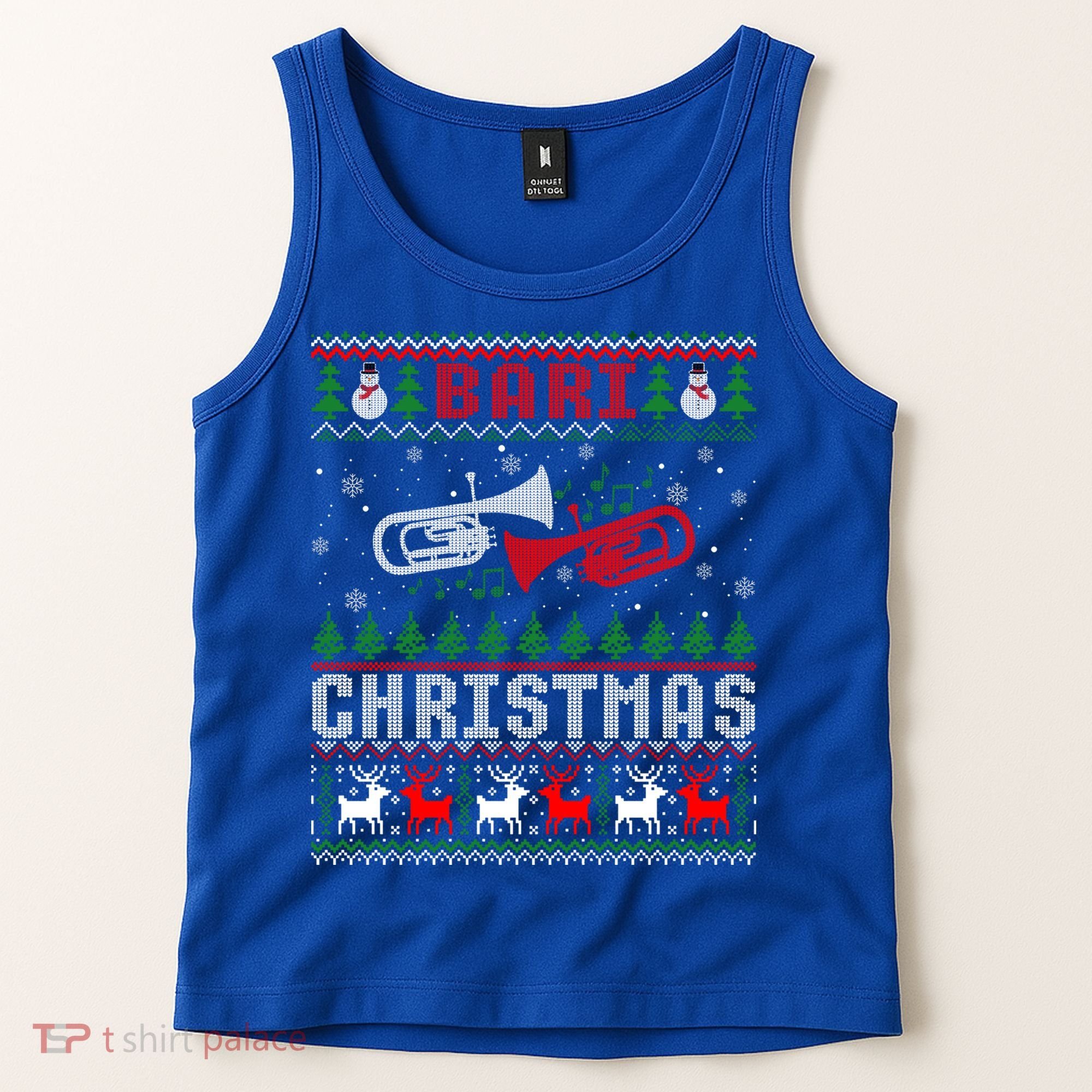 Christmas Bari Ugly Sweater Gift Baritone Lover Xmas Gift Cool Gift Tank Top
