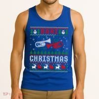 Christmas Bari Ugly Sweater Gift Baritone Lover Xmas Gift Cool Gift Tank Top thumb 3