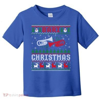 Christmas Bari Ugly Sweater Gift Baritone Lover Xmas Gift Cool Gift Toddler T-Shirt