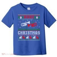 Christmas Bari Ugly Sweater Gift Baritone Lover Xmas Gift Cool Gift Toddler T-Shirt thumb 0