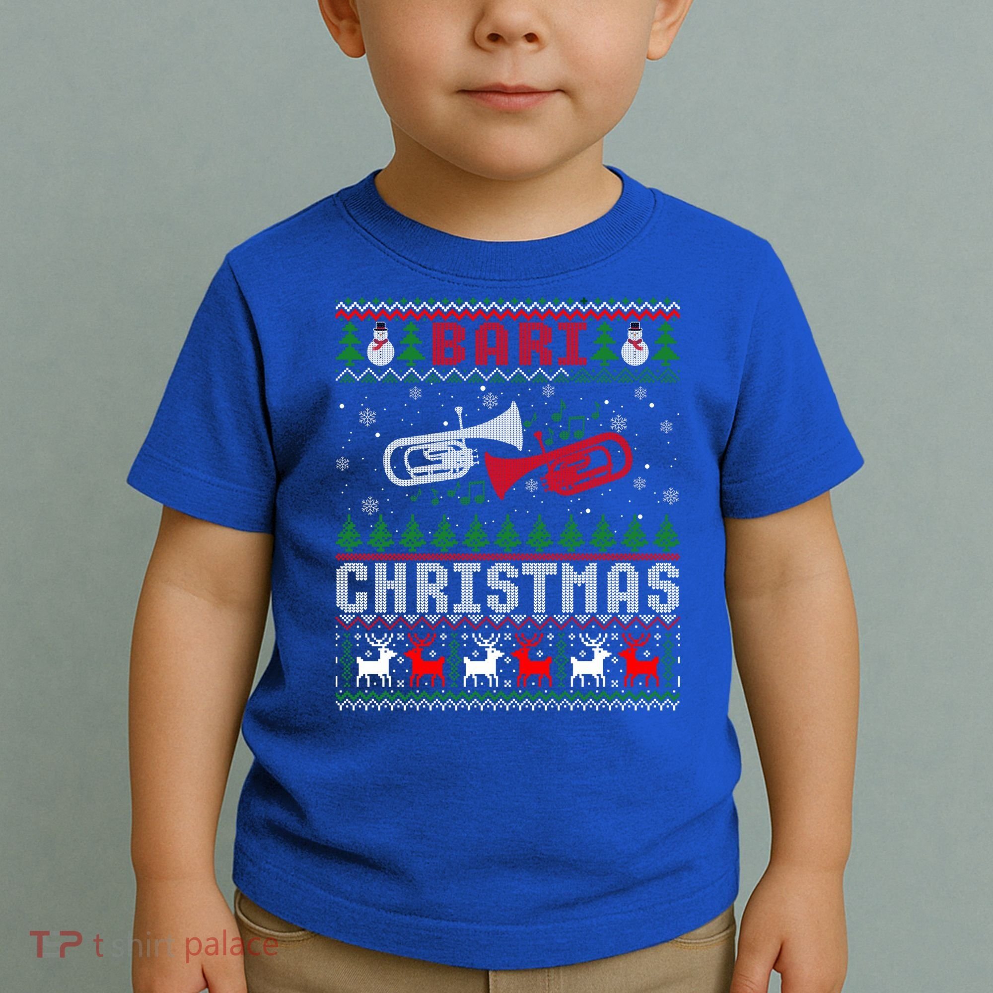 Christmas Bari Ugly Sweater Gift Baritone Lover Xmas Gift Cool Gift Toddler T-Shirt