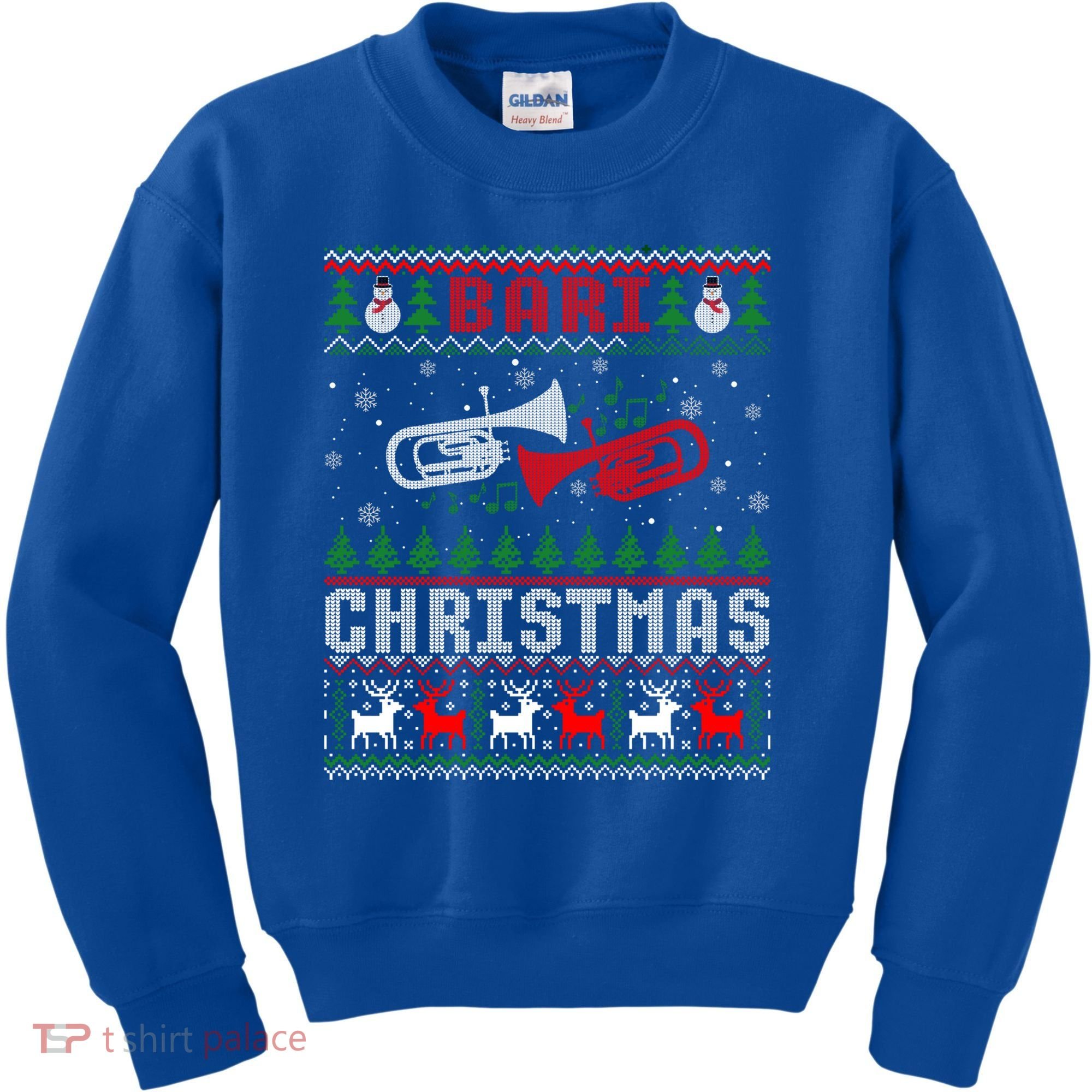 Christmas Bari Ugly Sweater Gift Baritone Lover Xmas Gift Cool Gift Kids Sweatshirt