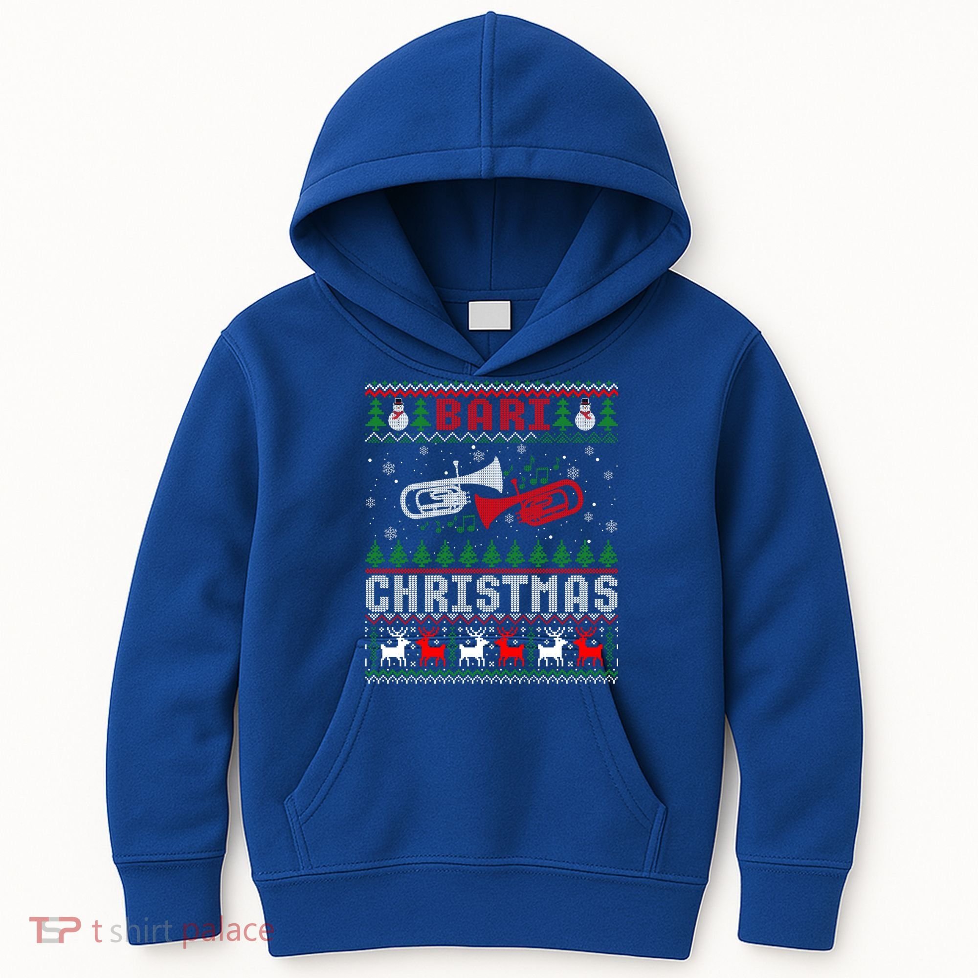 Christmas Bari Ugly Sweater Gift Baritone Lover Xmas Gift Cool Gift Kids Hoodie