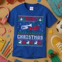 Christmas Bari Ugly Sweater Gift Baritone Lover Xmas Gift Cool Gift Kids T-Shirt thumb 3