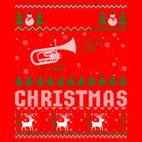 Christmas Bari Ugly Sweater Gift Baritone Lover Xmas Gift Cool Gift Santa Hat thumb 1