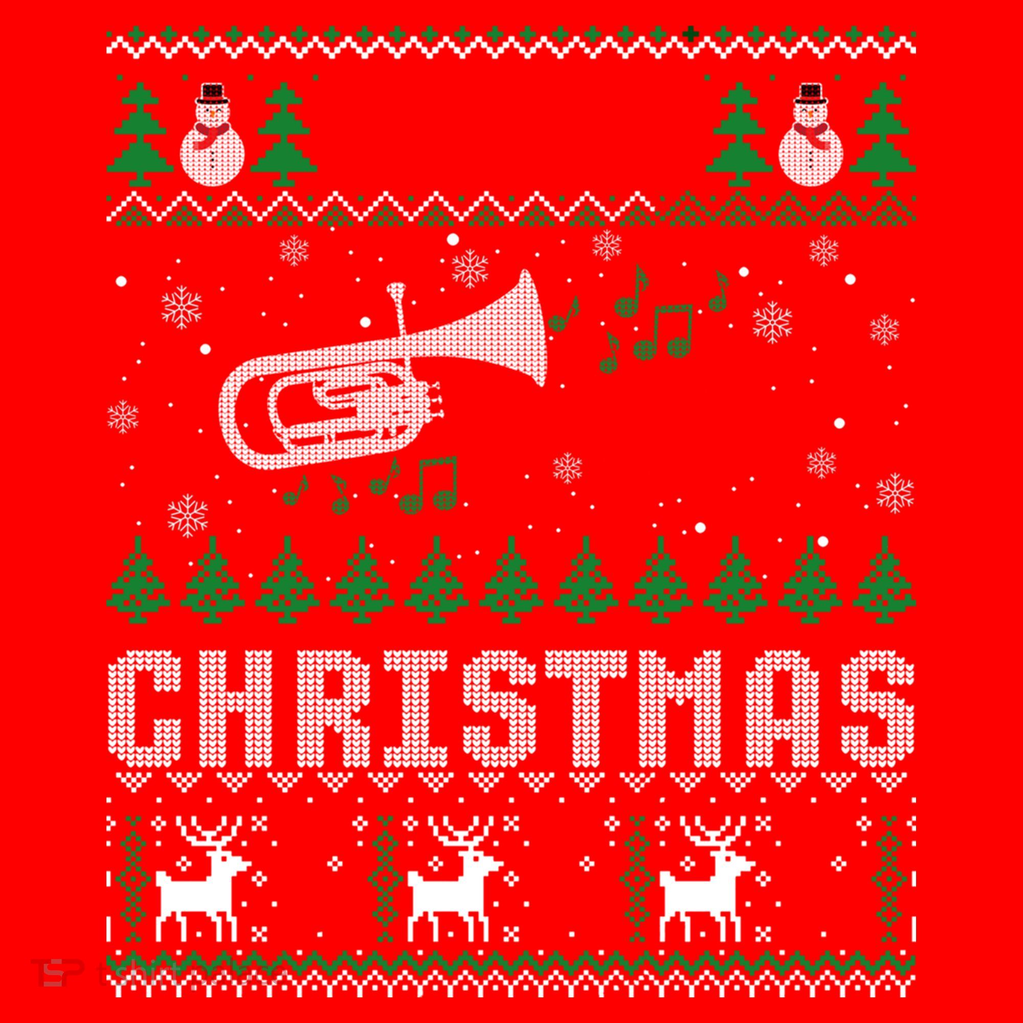 Christmas Bari Ugly Sweater Gift Baritone Lover Xmas Gift Cool Gift Santa Hat