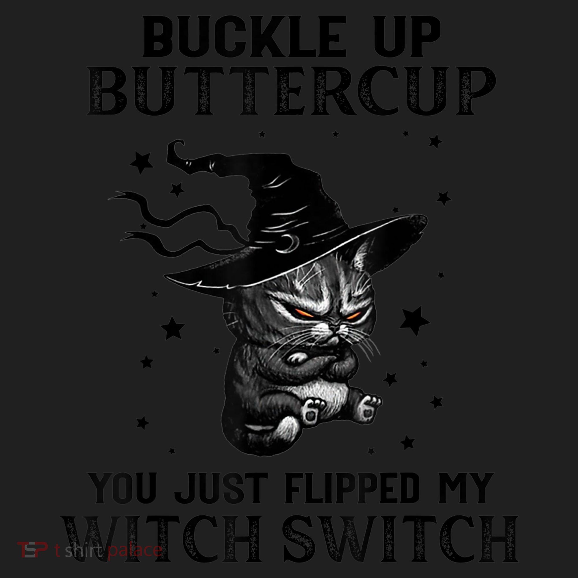 Cat Buckle Up Buttercup You Just Flipped My Witch Switch Women's Sweatshirt