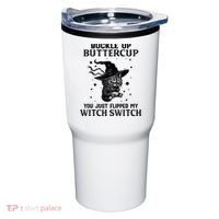 Cat Buckle Up Buttercup You Just Flipped My Witch Switch Tumbler thumb 0