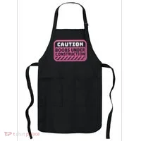 Caution Boobs Under Construction Cancer Apron thumb 0