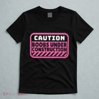 Caution Boobs Under Construction Cancer T-Shirt thumb 5