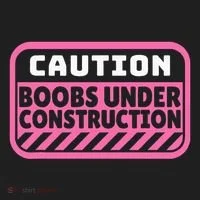 Caution Boobs Under Construction Cancer Tumbler thumb 3