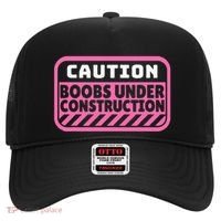 Caution Boobs Under Construction Cancer Hat thumb 0