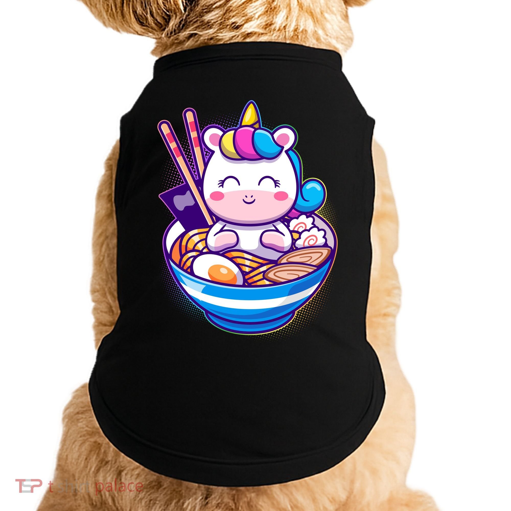 Cute Baby Unicorn Ramen Bowl Doggie Tank