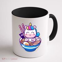 Cute Baby Unicorn Ramen Bowl Coffee Mug thumb 1