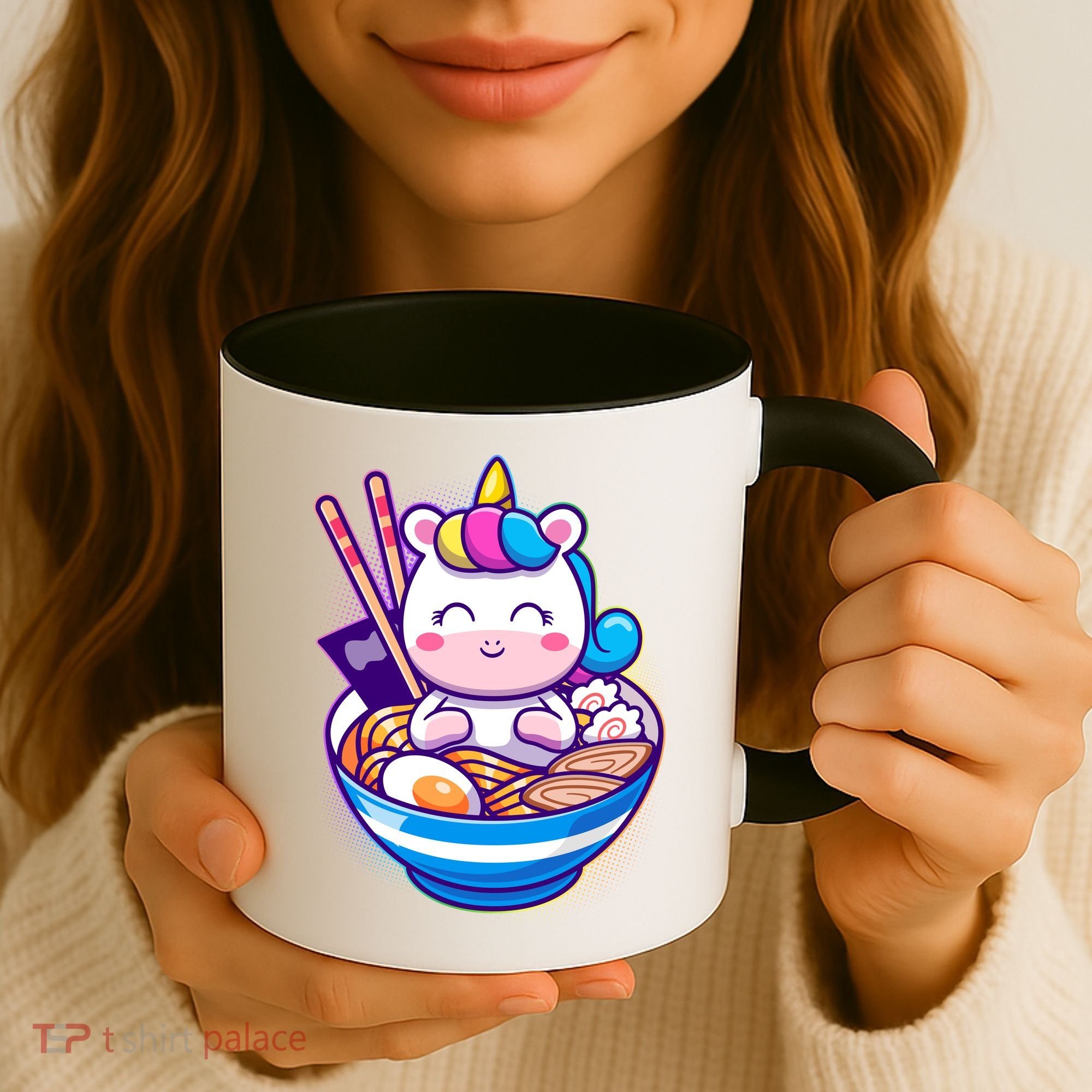 Cute Baby Unicorn Ramen Bowl Coffee Mug
