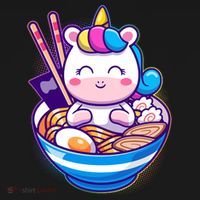 Cute Baby Unicorn Ramen Bowl Women's Hoodie thumb 2