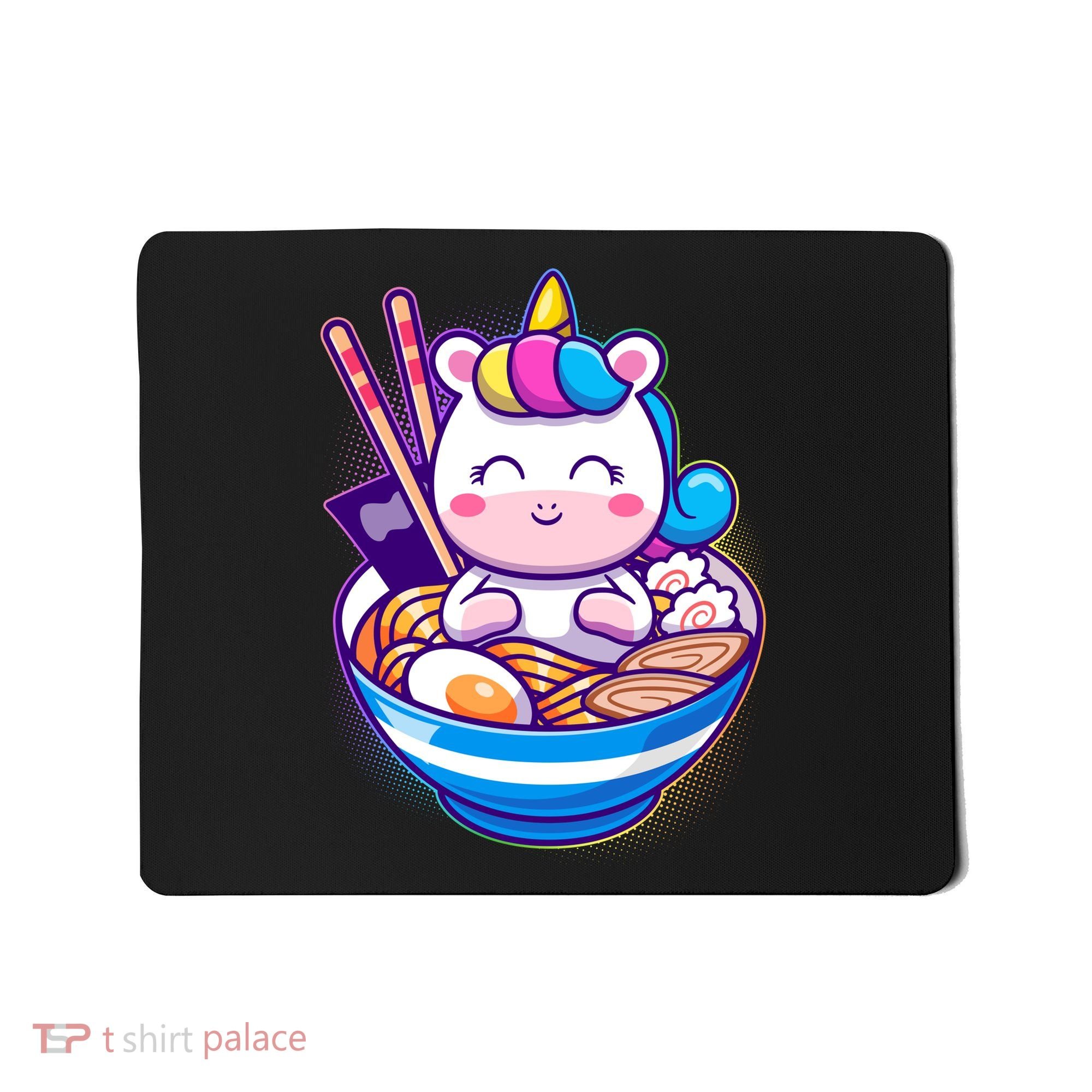 Cute Baby Unicorn Ramen Bowl Mousepad