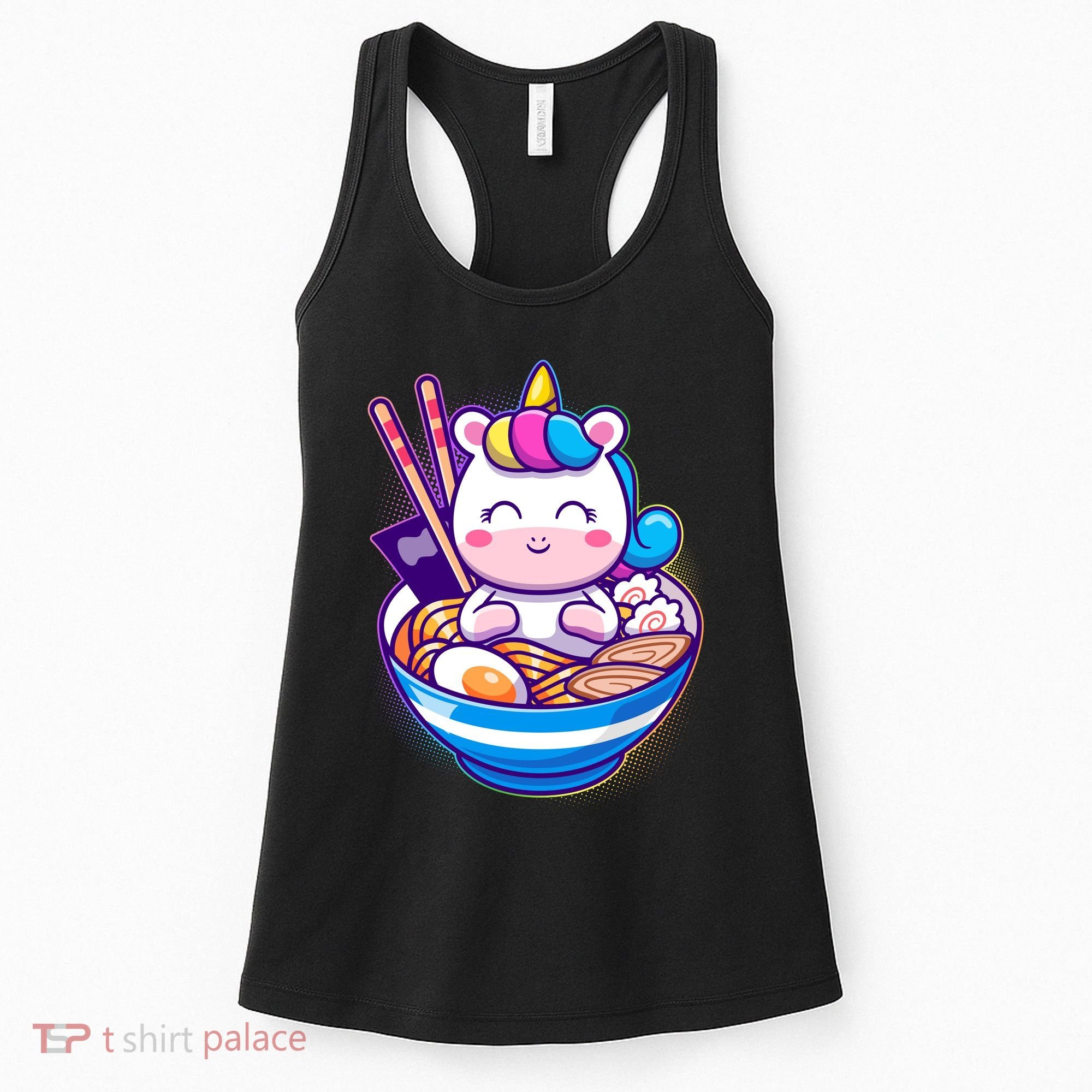 Cute Baby Unicorn Ramen Bowl Women's Tank Top