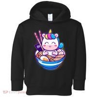 Cute Baby Unicorn Ramen Bowl Toddler Hoodie thumb 0