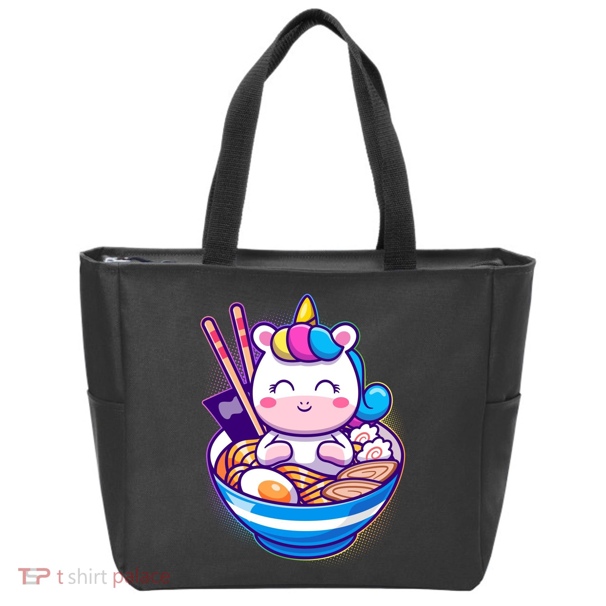 Cute Baby Unicorn Ramen Bowl Tote Bag