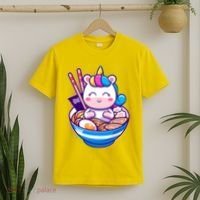 Cute Baby Unicorn Ramen Bowl T-Shirt thumb 2