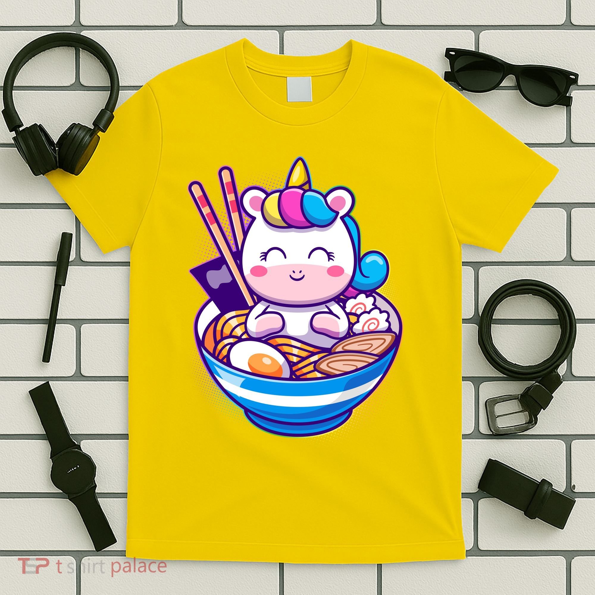 Cute Baby Unicorn Ramen Bowl T-Shirt