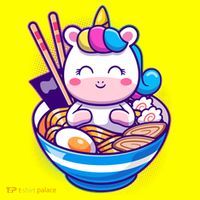 Cute Baby Unicorn Ramen Bowl Hat thumb 2