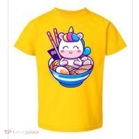 Cute Baby Unicorn Ramen Bowl Toddler T-Shirt thumb 0