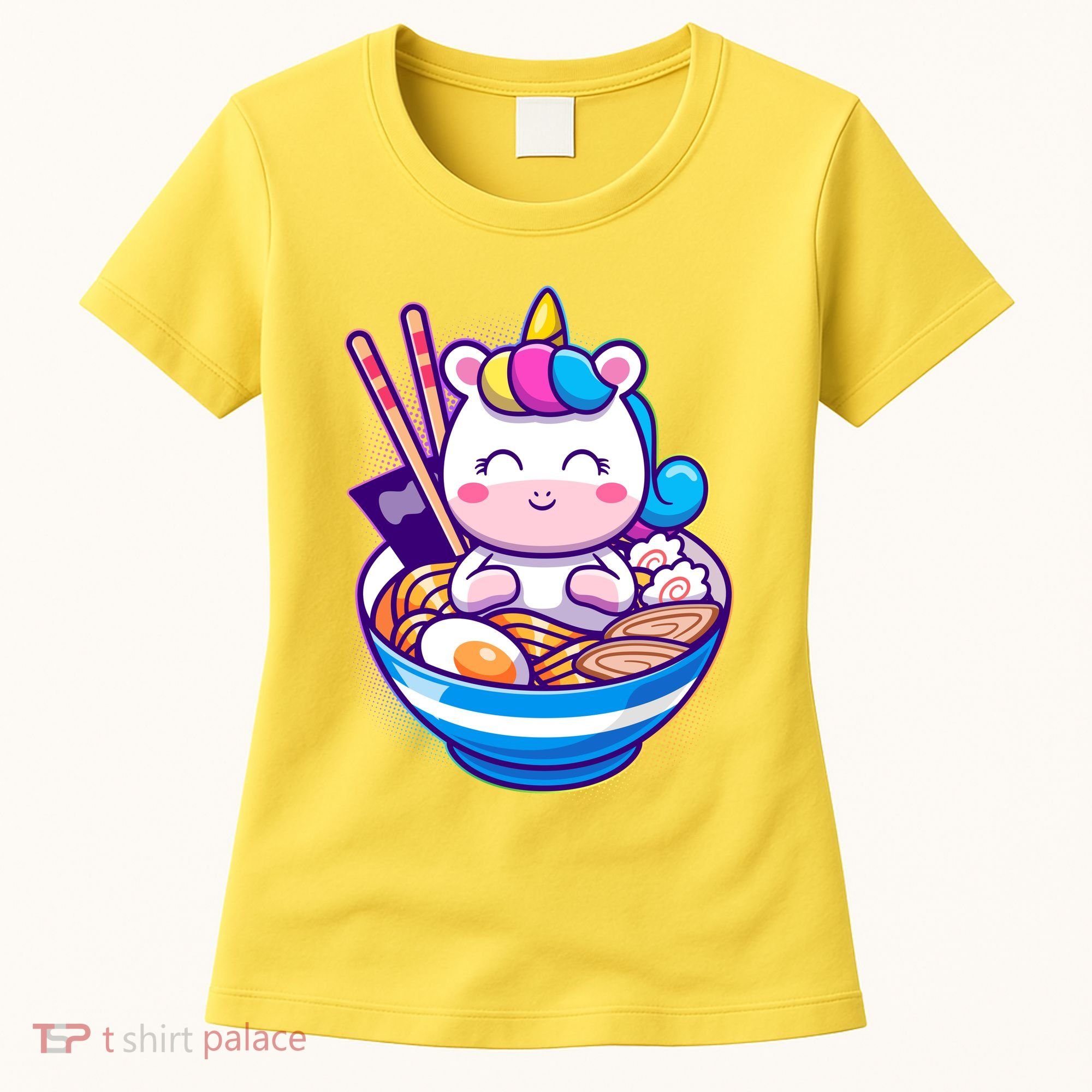 Cute Baby Unicorn Ramen Bowl Women's T-Shirt
