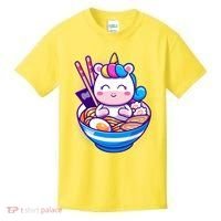Cute Baby Unicorn Ramen Bowl Kids T-Shirt thumb 0