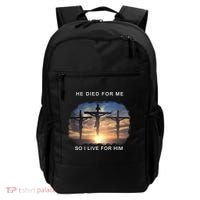 Christian Bible Verse Jesus Died For Me Backpack thumb 0