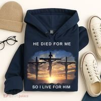 Christian Bible Verse Jesus Died For Me Hoodie thumb 4