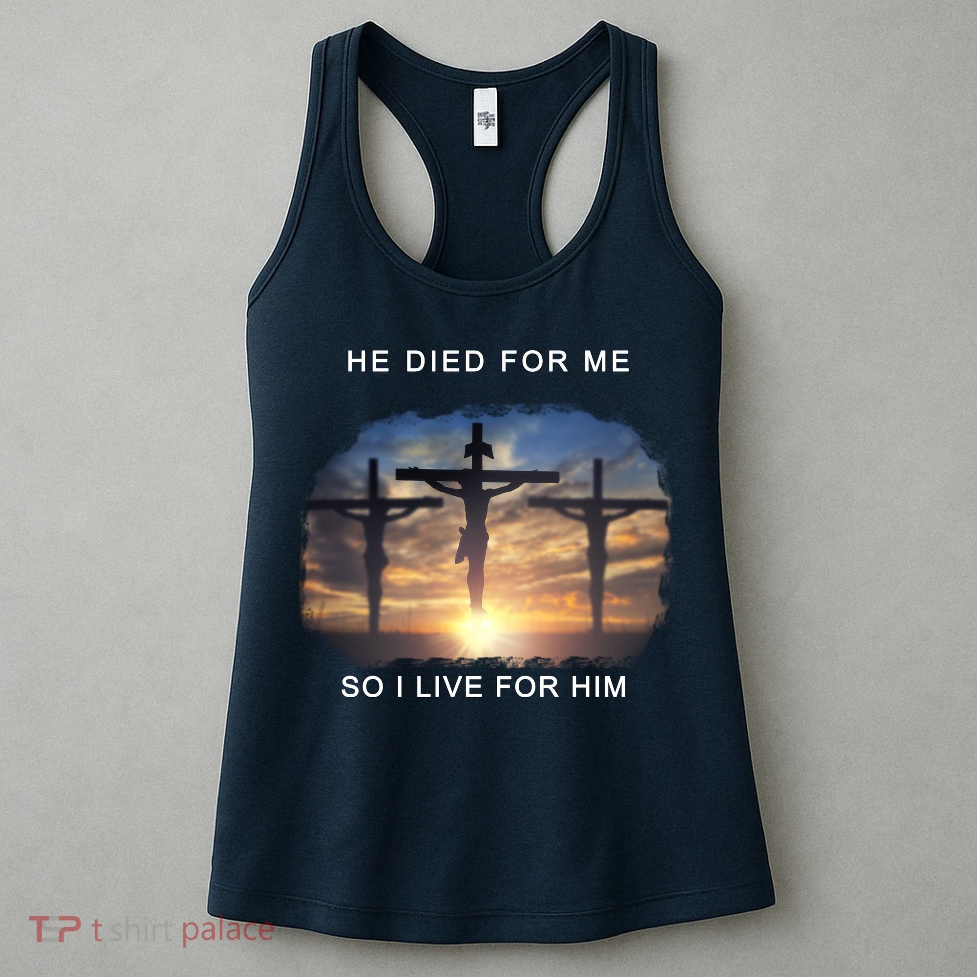 Christian Bible Verse Jesus Died For Me Women's Tank Top