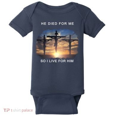 Christian Bible Verse Jesus Died For Me Baby Bodysuit