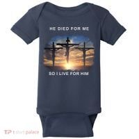 Christian Bible Verse Jesus Died For Me Baby Bodysuit thumb 0