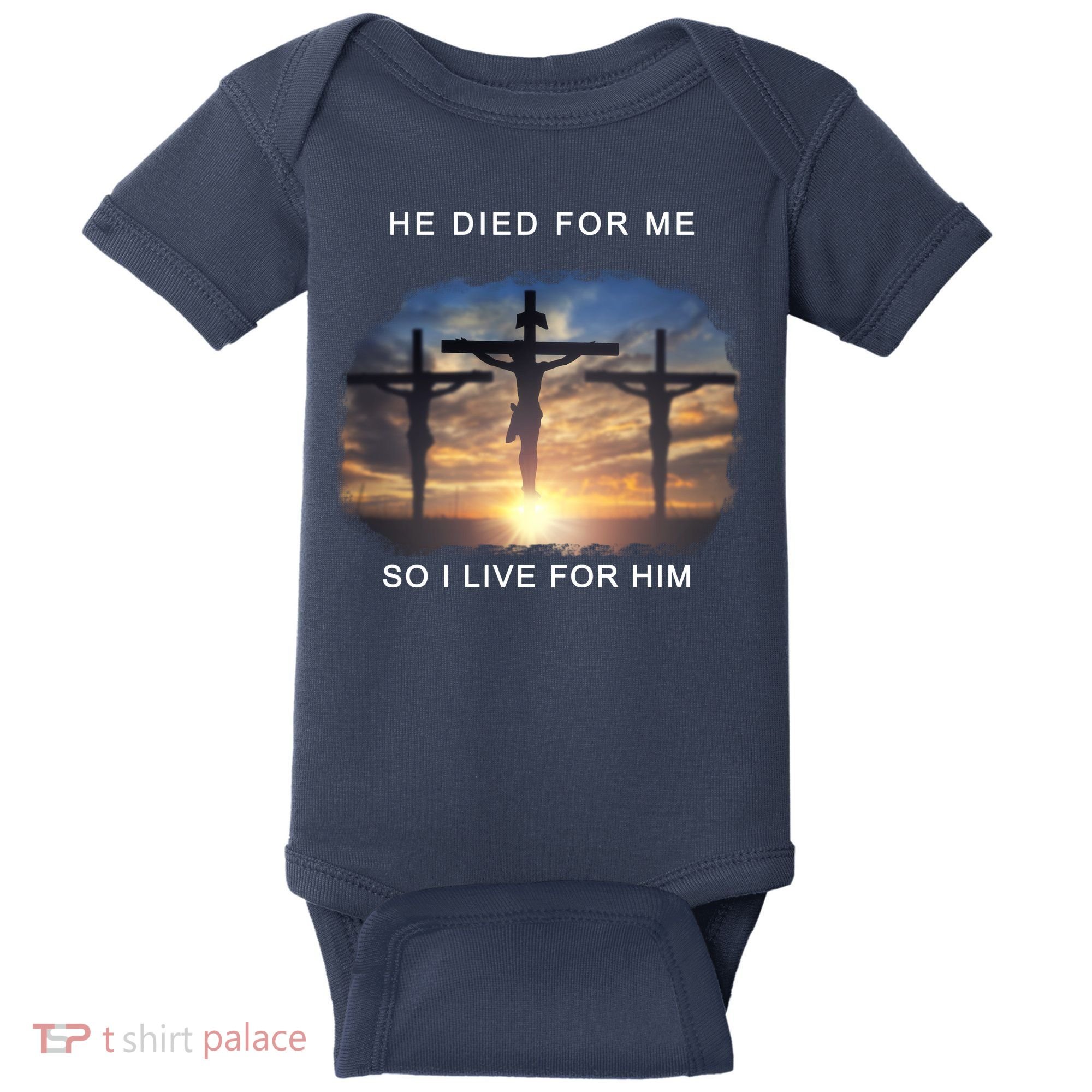 Christian Bible Verse Jesus Died For Me Baby Bodysuit