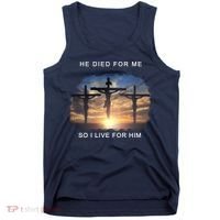 Christian Bible Verse Jesus Died For Me Tank Top thumb 0