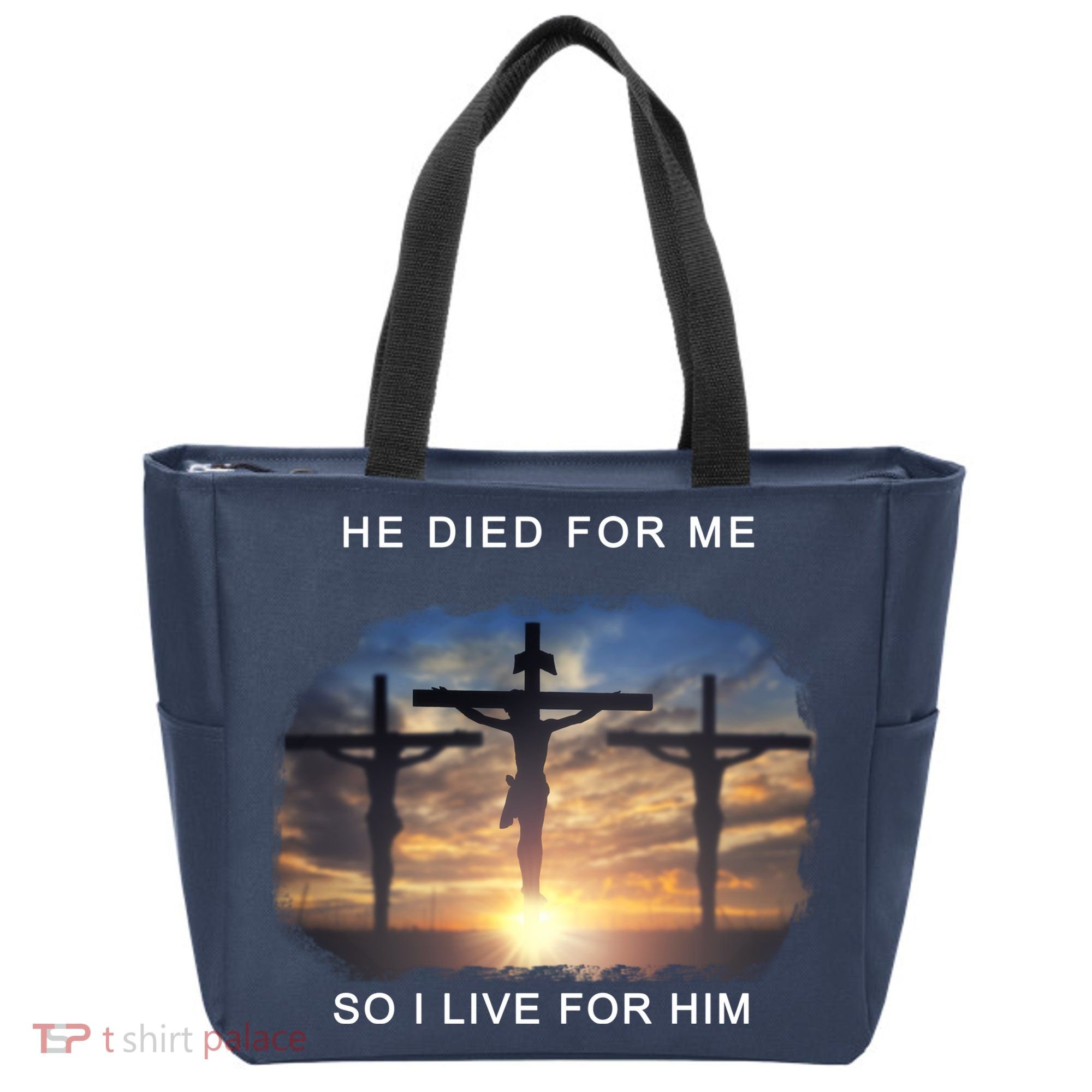 Christian Bible Verse Jesus Died For Me Tote Bag