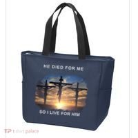 Christian Bible Verse Jesus Died For Me Tote Bag thumb 3