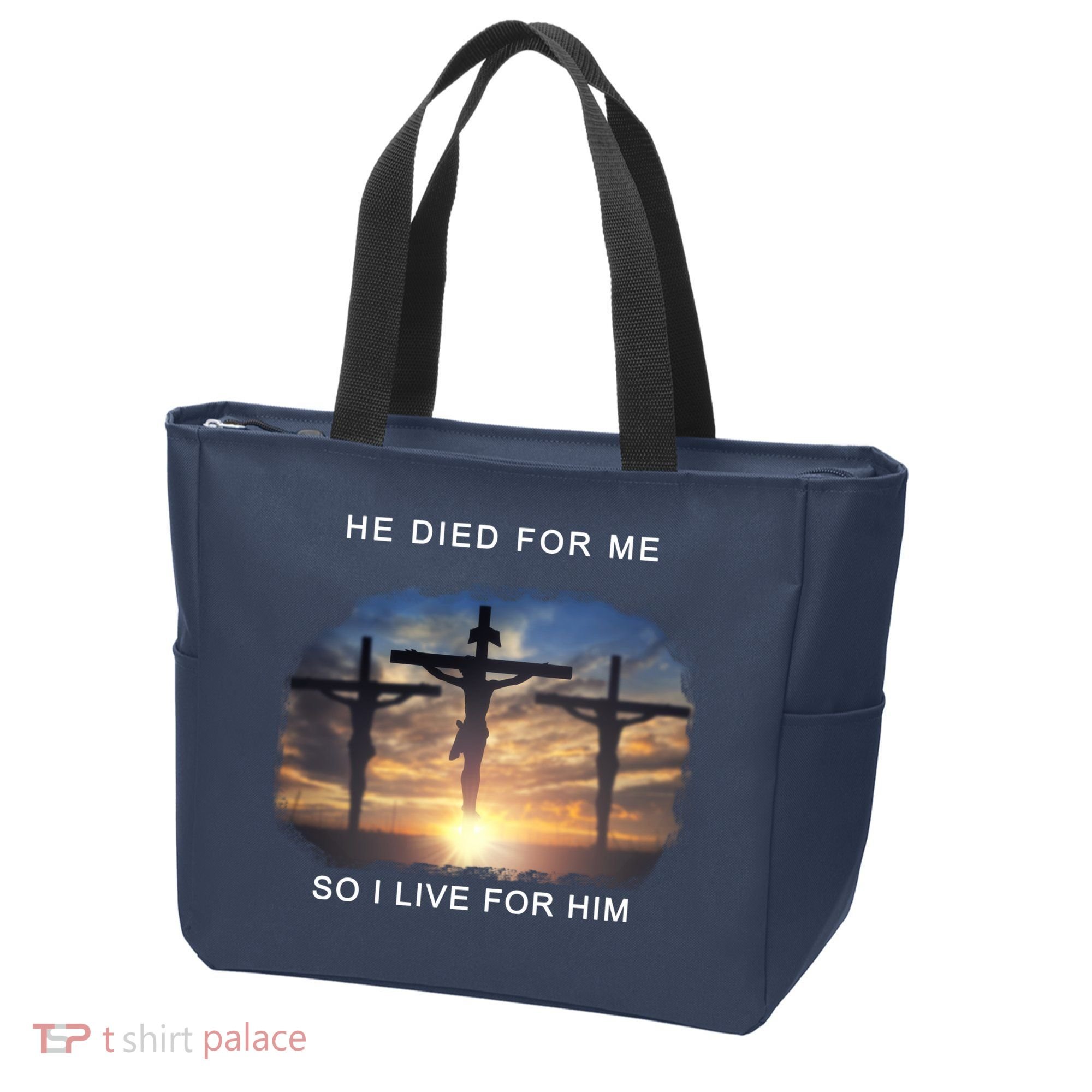 Christian Bible Verse Jesus Died For Me Tote Bag