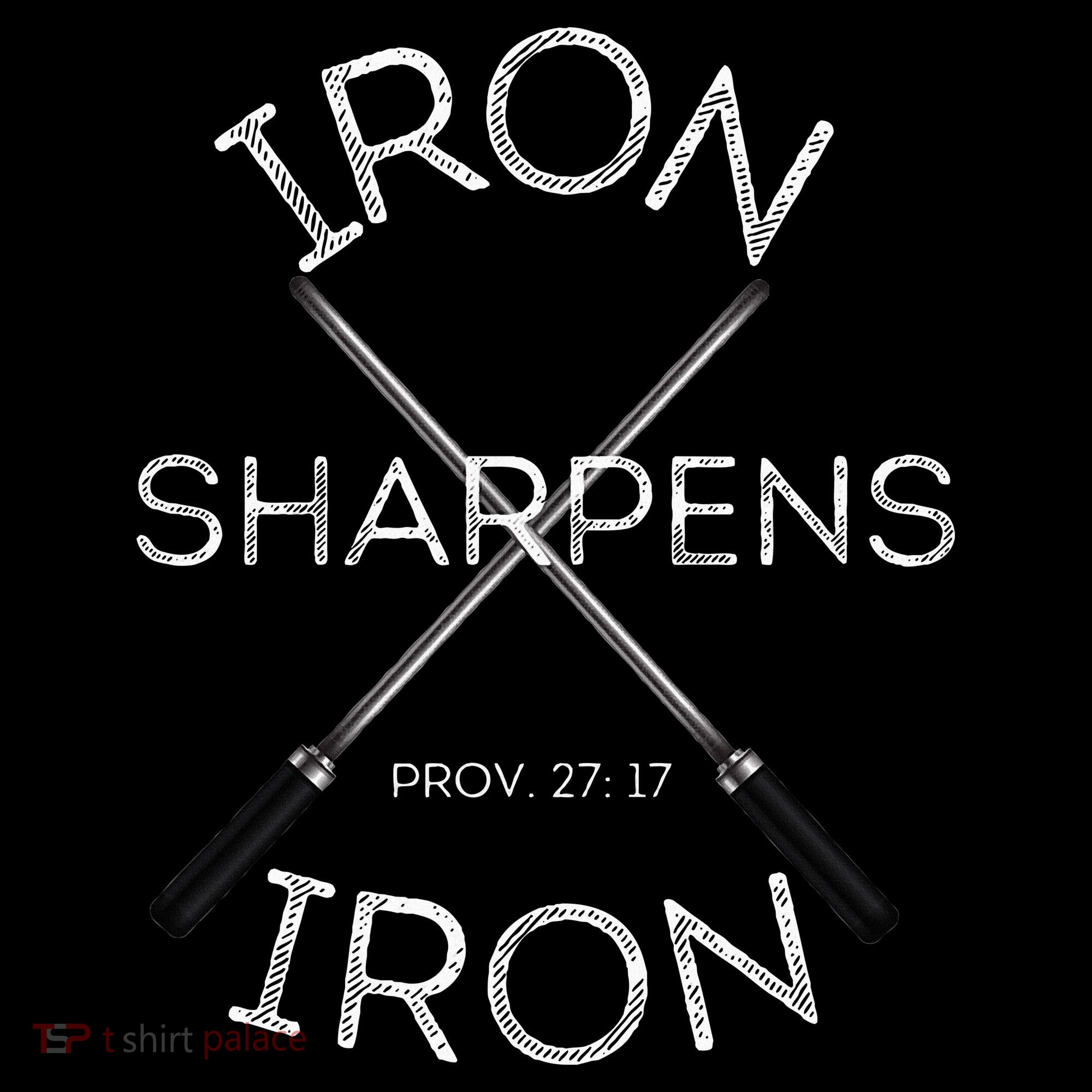 Christian Bible Verse Iron Sharpens Iron Prov 2717 Women's Hoodie
